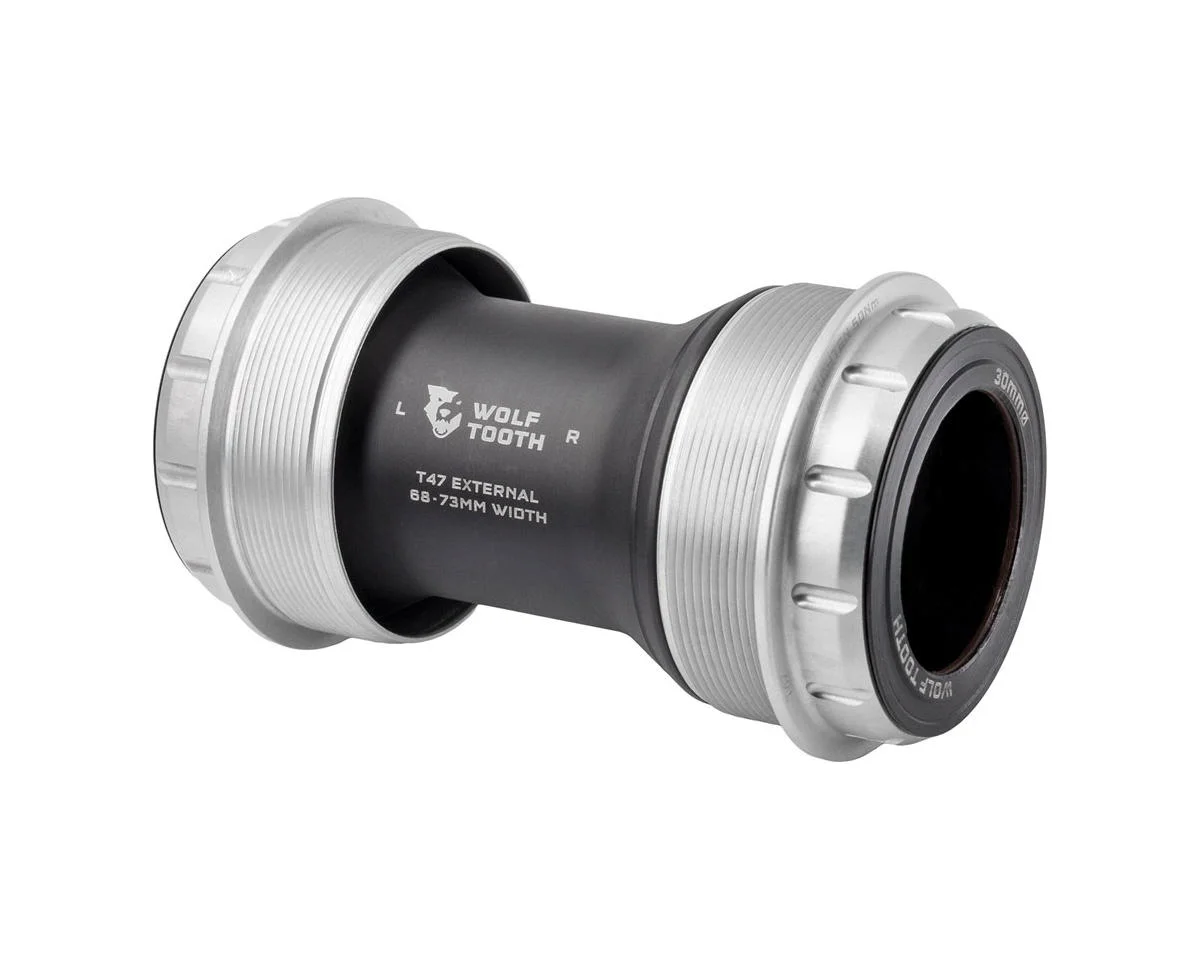 Wolf Tooth Components T47 External Bottom Bracket (Raw Silver) (30mm) (68/73mm)